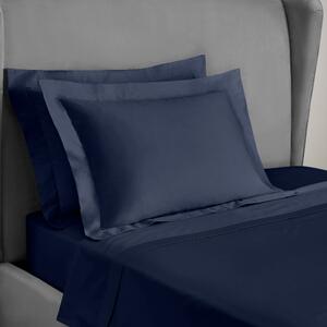 Dorma Egyptian Cotton 400 Thread Count Percale Oxford Pillowcase Dark Blue