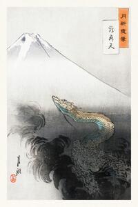 Fine Art Print Ryū shōten, Japanese Dragon (Vintage Japandi) - Ogata Gekko, (26.7 x 40 cm)