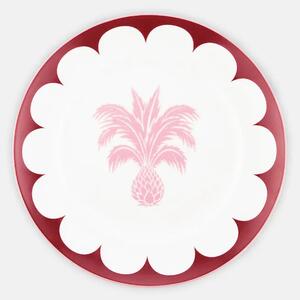 JAIPUR SET OF 2 DESSERT PLATE - Bordeaux