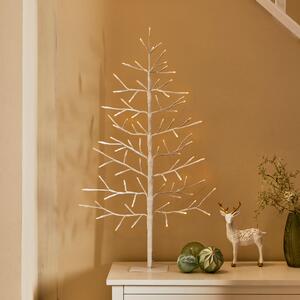 3ft LED White Table Top Twig Tree White