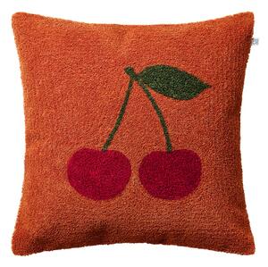 Chhatwal & Jonsson Cherry cushion cover 50x50 cm Apricot Orange-red-green