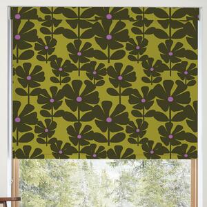 Orla Kiely Wildflower Translucent Made To Measure Roller Blind Charteuse