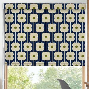 Orla Kiely Abacus Flower Translucent Made To Measure Roller Blind Navy
