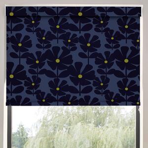 Orla Kiely Wildflower Translucent Made To Measure Roller Blind Indigo