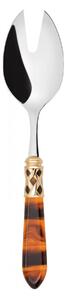ALADDIN GOLD-PLATED RING SALAD SERVING FORK - Silky Green