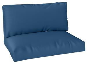 Outsunny 2 Seater Pallet Furniture Cushions Pallet Cushions, UPF20+ 220gsm Fabric, 20 cm Thick Outdoor Seat Pads, Navy Blue