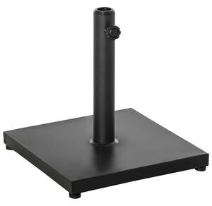 Outsunny Square Parasol Base Heavy Duty Weighted Umbrella Holder Black
