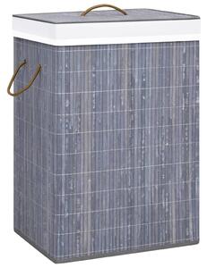 Bamboo Laundry Basket Grey