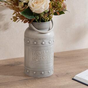 Metal Churn Vase