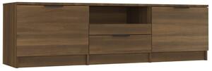 TV Cabinet Brown Oak 140x35x40 cm Engineered Wood