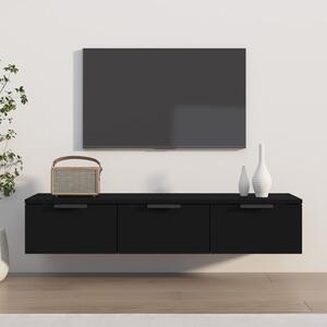Wall Cabinet Black 102x30x20 cm Engineered Wood