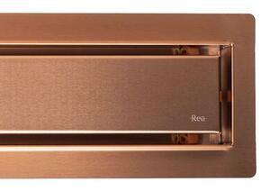 Linear drainage REA Neox pro Brushed Copper 60