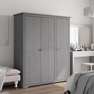 Wardrobe BODO Grey 151.5x52x176.5 cm Solid Wood Pine