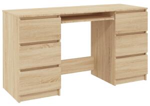Writing Desk Sonoma Oak 140x50x77 cm Engineered Wood