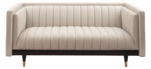Metz Two Seat Sofa – Light Taupe Faux leather