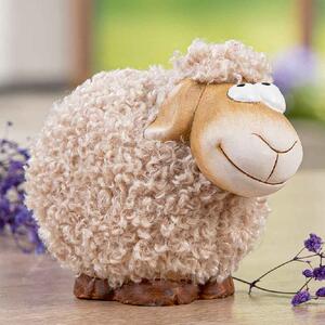 Carnation Ceramics Sheep Sculpture In Beige