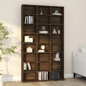 Ypsilanti Wooden Bookcase With 24 Shelves - Brown Oak