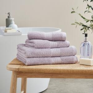 Set of 4 Geo Squares Towel Bale Lilac