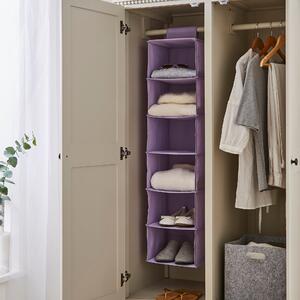 Fabric Hanging Organiser Lilac