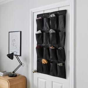 Over the Door Hanging Organiser Black