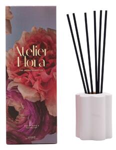 Aromatherapy Co Atelier Flora Violet Rose and Raspberry Diffuser White