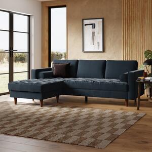 Zoe Casual Sit Velvet Corner Chaise Sofa