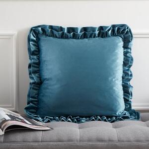 Catherine Lansfield So Soft Velvet Touch Double Frill Square Cushion