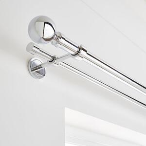 Ashton Double Layer Extendable Metal Curtain Pole