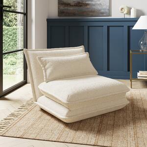 Jackson Foldable Single Sofa Bed, Boucle Ivory