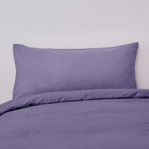 Non Iron Plain Dye Kingsize Pillowcase Pair Purple