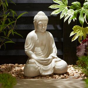 Buddha Indoor Outdoor Ornament Grey