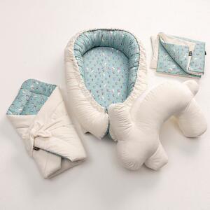 Velvet Bunny cream nursing pillow