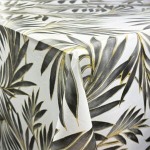 Embossed Palm PVC Fabric Grey