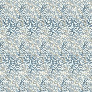 William Morris Willow Bough Digitally Printed Fabric Azure