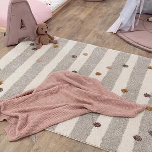 Woolly pink rug