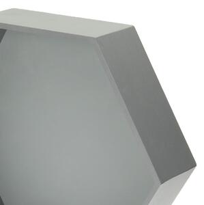 Honeycomb shelf grey 50x45x15cm
