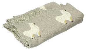 Llama grey rug