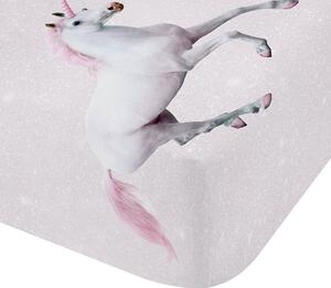Catherine Lansfield Enchanted Unicorn Bed Linen Fitted Sheet Pink