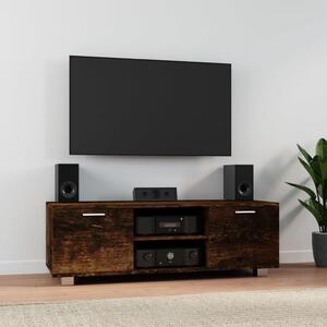 TV Cabinet Smoked Oak 120x40.5x35 cm Engineered Wood