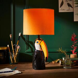 Toucan Ceramic Table Lamp Yellow