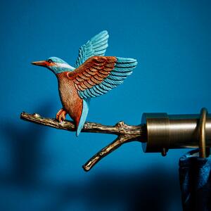 Kingfisher Finial Pair MultiColoured