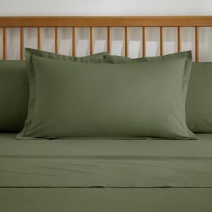 Pure Cotton Oxford Pillowcase Olive