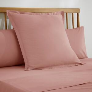 Pure Cotton Continental Square Pillowcase Dusty Pink