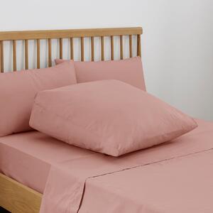Pure Cotton Wedge Pillowcase Dusty Pink