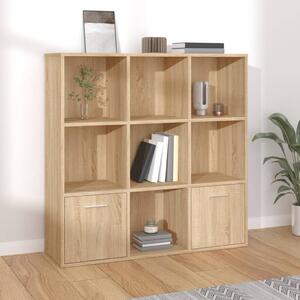 Book Cabinet Sonoma Oak 98x30x98 cm Engineered Wood