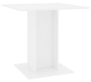 Dining Table White 80x80x75 cm Engineered Wood