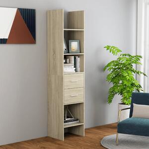 Book Cabinet Sonoma Oak 40x35x180 cm Engineered Wood