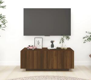 TV Cabinet Brown Oak 100x35x40 cm Engineered Wood