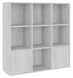 Book Cabinet Grey Sonoma 98x30x98 cm