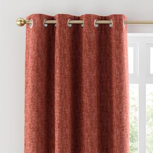 Lincoln Thermal Eyelet Curtains Terracotta